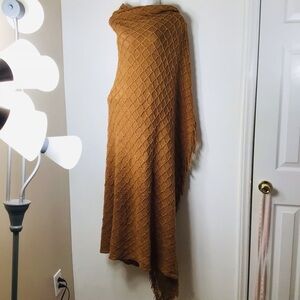 Crevent scarf wrap women quilted brown